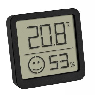 Kleines digitales Thermo-Hygrometer schwarz